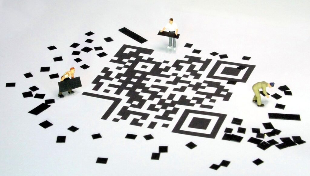 WLAN | Referenzmessung qr code, barcode, miniature figures, tiler, data storage, stone setter, marking, code, automation, industry, security, craft, keycode, computer, mosaic, data protection regulation, data, acquisition, miniature figure, miniature, creative, toy figure, model construction figure, lüttje, qr code, qr code, qr code, qr code, qr code, barcode